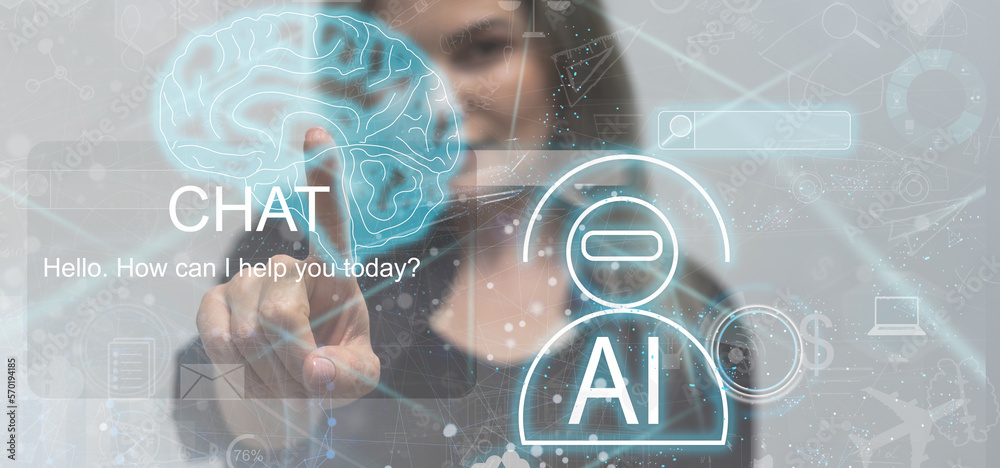 Poster artificial intelligence (ai), machine and deep learning and another modern computer technologies con