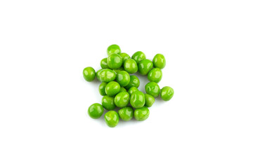 Pile of green wet pea