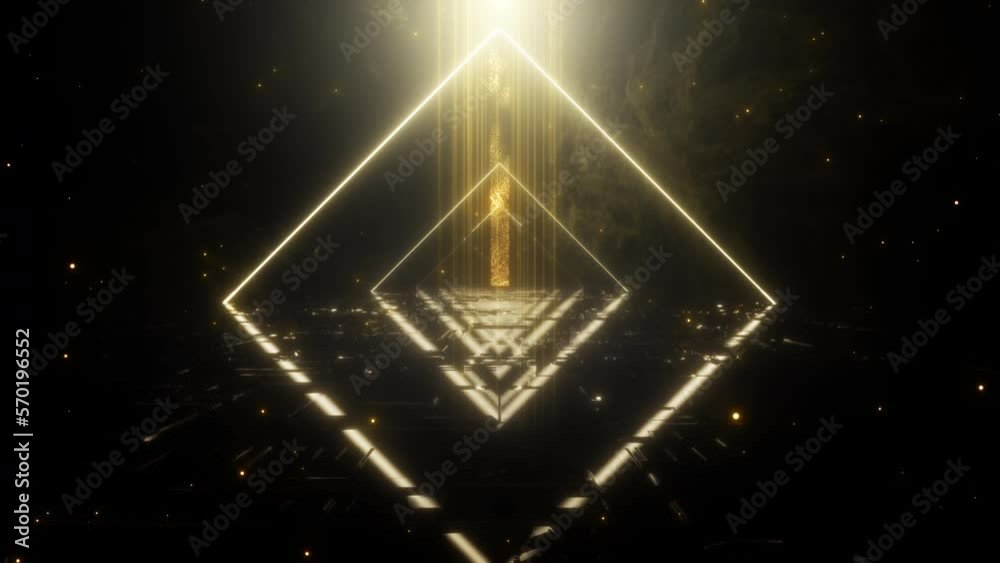 Wall mural travel in light abstract line speed seamless loop. 3d rendering. futuristic vj motion graphics, edm 