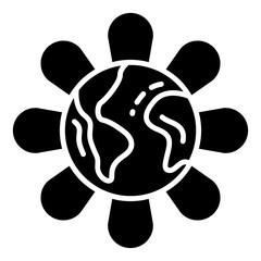 earth flower icon