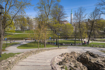 In the historic centre of Riga
