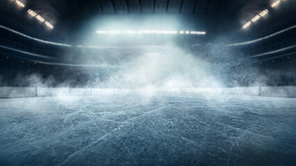  Hockey ice rink sport arena empty field - stadium