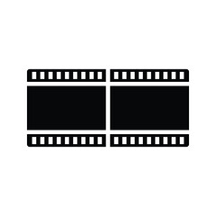 cinema film strip frames with different shape effect and empty space for your movie photograph and picture, vector icon illustration isolated on white background.