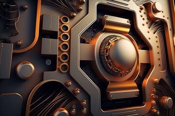 Conceptual Background of Abstract Technology Made with Generative AI