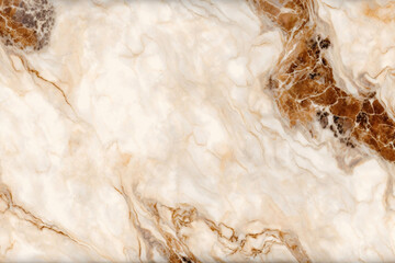 Brown and white marble background pattern. Generative ai.