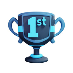 3D Trophy 1st Illustration