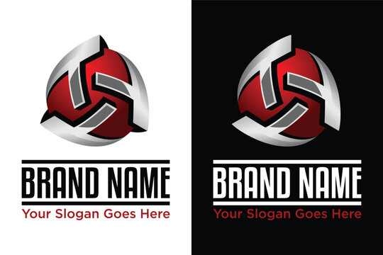 abstract modern Triple t illustration logo design