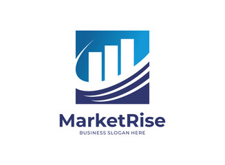 Logo icon Market Rise designs template