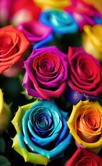  Ai generated beautiful colourful flowers in full bloom in springtime