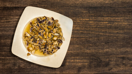 Plate of Coquinas, Donax trunculus, Spanish Typical Tapa