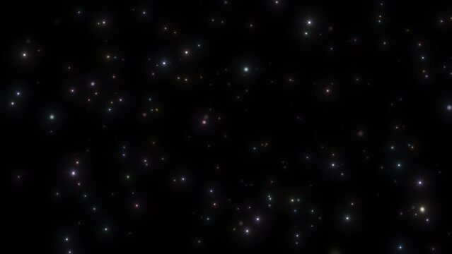 glittering sky stardust particles background video