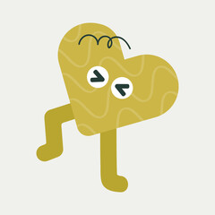 Cartoon character, abstract personage, mascot design, funny avatar, cute icon