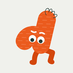 Cartoon character, abstract personage, mascot design, funny avatar, cute icon