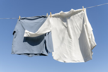shirts lying in the sun