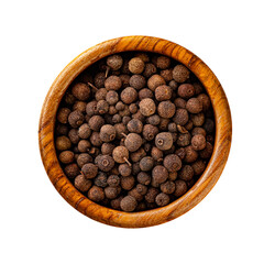 Allspice in wooden bowl