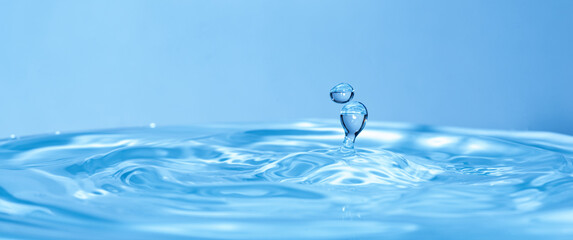 美しい水滴のアクション