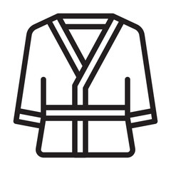 Bathrobe line icon