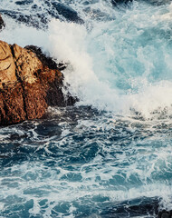 Obraz premium Imagen del mar mediterraneo en la costa brava española