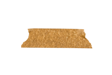 Adhesive tape isolated on transparent background, ripped masking crumpled paper sticky snips, poster design overlay elements.