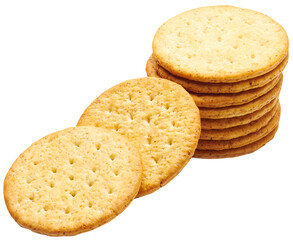 Round wheat crackers