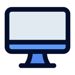 computer filled line icon