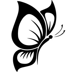 Butterfly svg, butterfly logo,  vector in black
