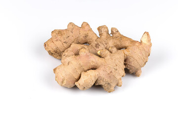 Fototapeta premium fresh ginger on white background