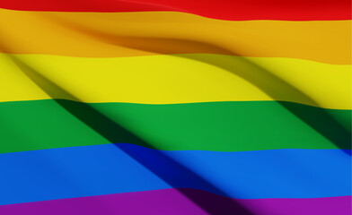Rainbow flag. EPS10 vector