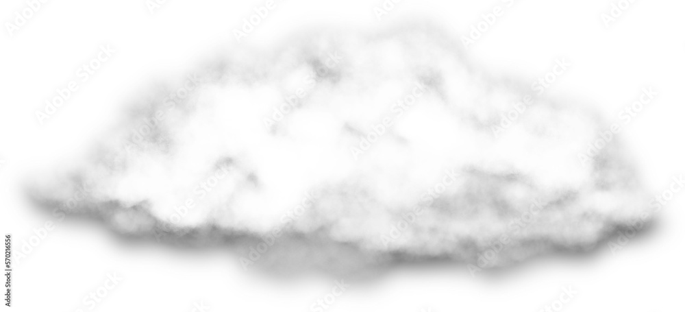 Sticker wisps of clouds on a transparent background