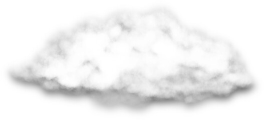 wisps of clouds on a transparent background