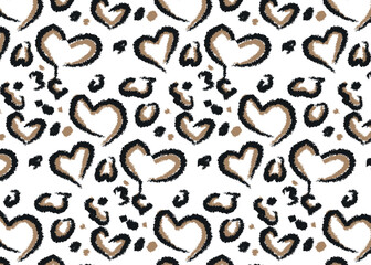 seamless pattern with hearts