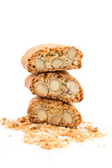 Italian cantuccini cookie with almond