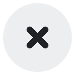 Fototapeta premium delete flat icon