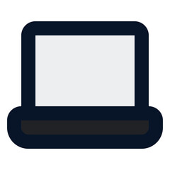 laptop filled line icon