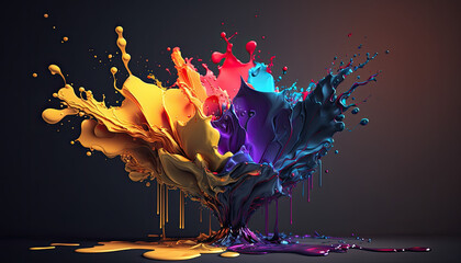 Stunning abstract artistic watercolor splash background for your design needs