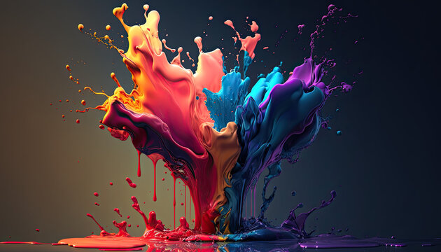 Stunning abstract artistic watercolor splash background for your design needs