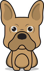 dog  character cartoon french bulldog