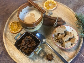 Fototapeta premium hot and aromatic masala chai