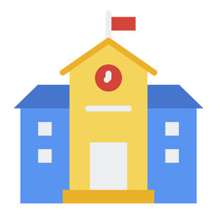 School flat icon