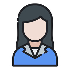 Obraz premium Teacher filled line icon