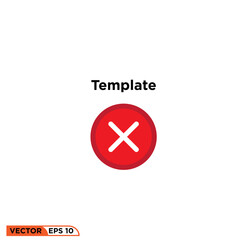 Icon vector graphic of Cross template