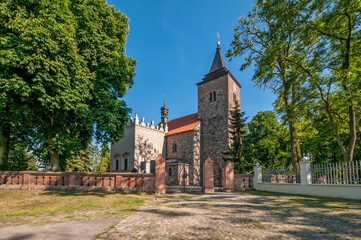 Fototapeta na wymiar Romanesque Church of St. Margaret in Koscielec, Kuyavian-Pomeranian Voivodeship, Poland