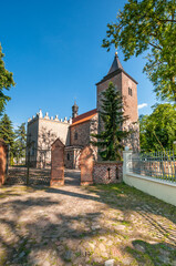 Fototapeta na wymiar Romanesque Church of St. Margaret in Koscielec, Kuyavian-Pomeranian Voivodeship, Poland