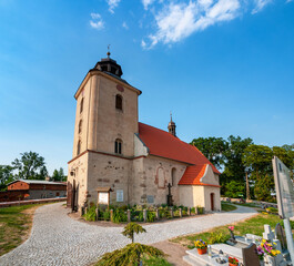 The Gothic-Baroque Church of St. Catherine of Alexandria in Nawra, Kuyavian-Pomeranian Voivodeship, Poland