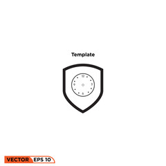 Icon vector graphic of Shield Hour