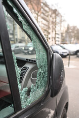 vol vandalisme verre pare brise cassé