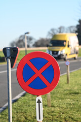 signalisation interdit stationnement parking circulation code route Belgique