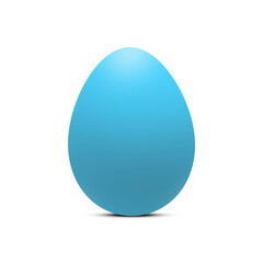 A Blue Easter Egg Illustration. Easter egg blue color isolated on transparent background. Png festive element for creativity and design of postcards, posters, banners.