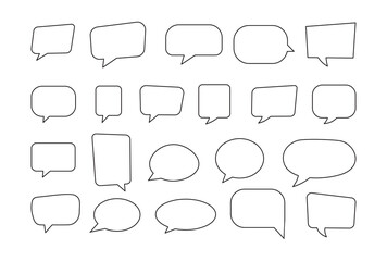 Fototapeta premium Speech Bubble set. Talk bubble vector collection. Vector illustration