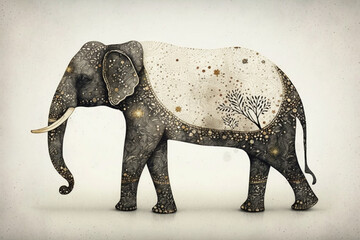 Wile Collection · Luxurious Watercolor Elephant Illustrations